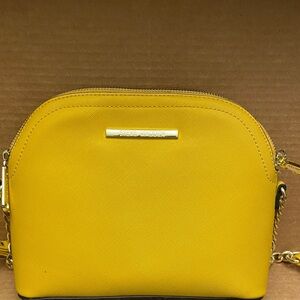 Steve Madden Yellow Crossbody Bag with Gold Details